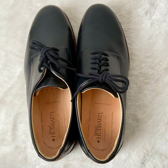 Samuel Hubbard Black Leather Men\'s Founder Oxford Size 13 Wide main image 7